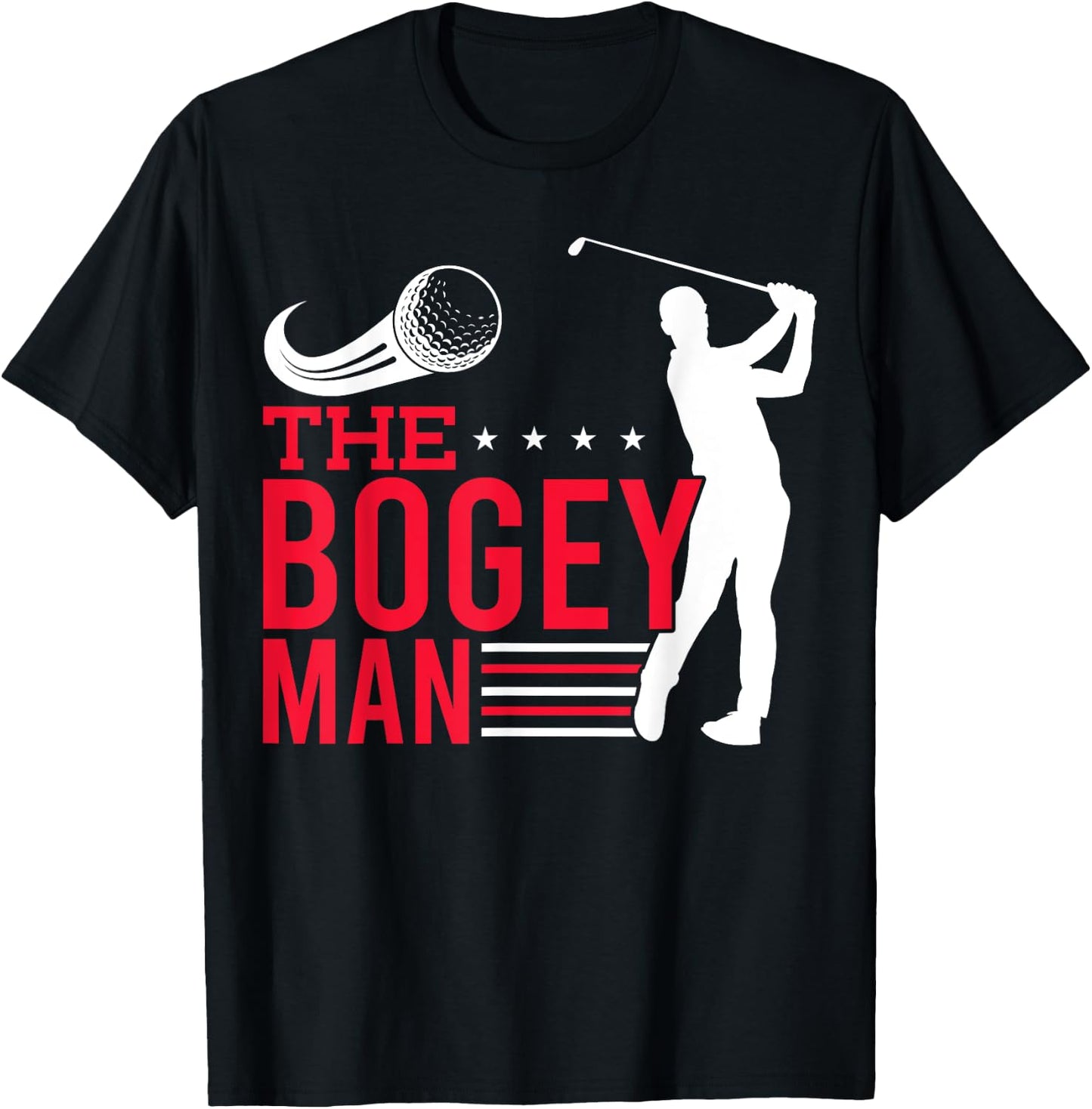 Golfer The Bogey-Man Golf Player T-Shirt - T-Shirt | Black
