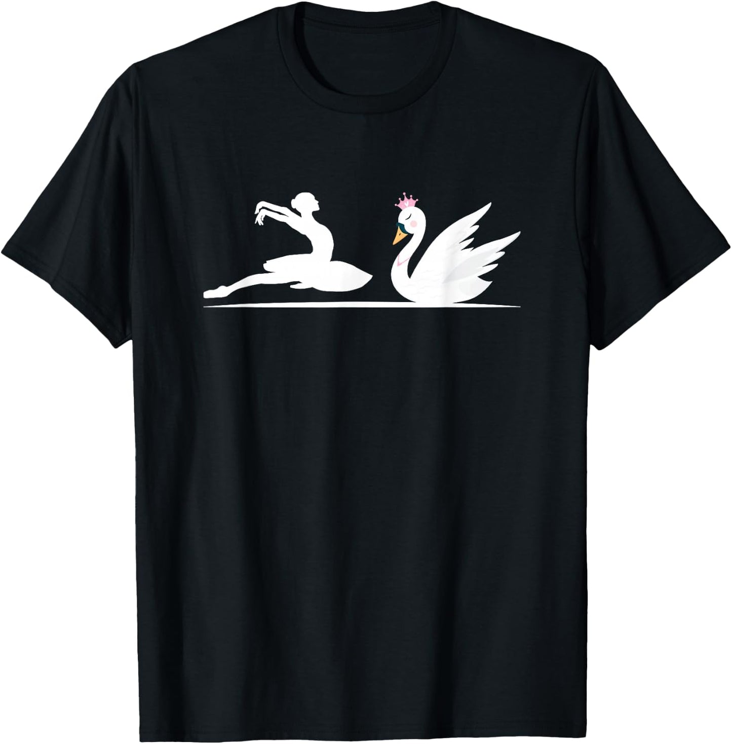 Swan Queen Ballet | Waterfowl | Swan Lovers T-Shirt - T-Shirt | Black