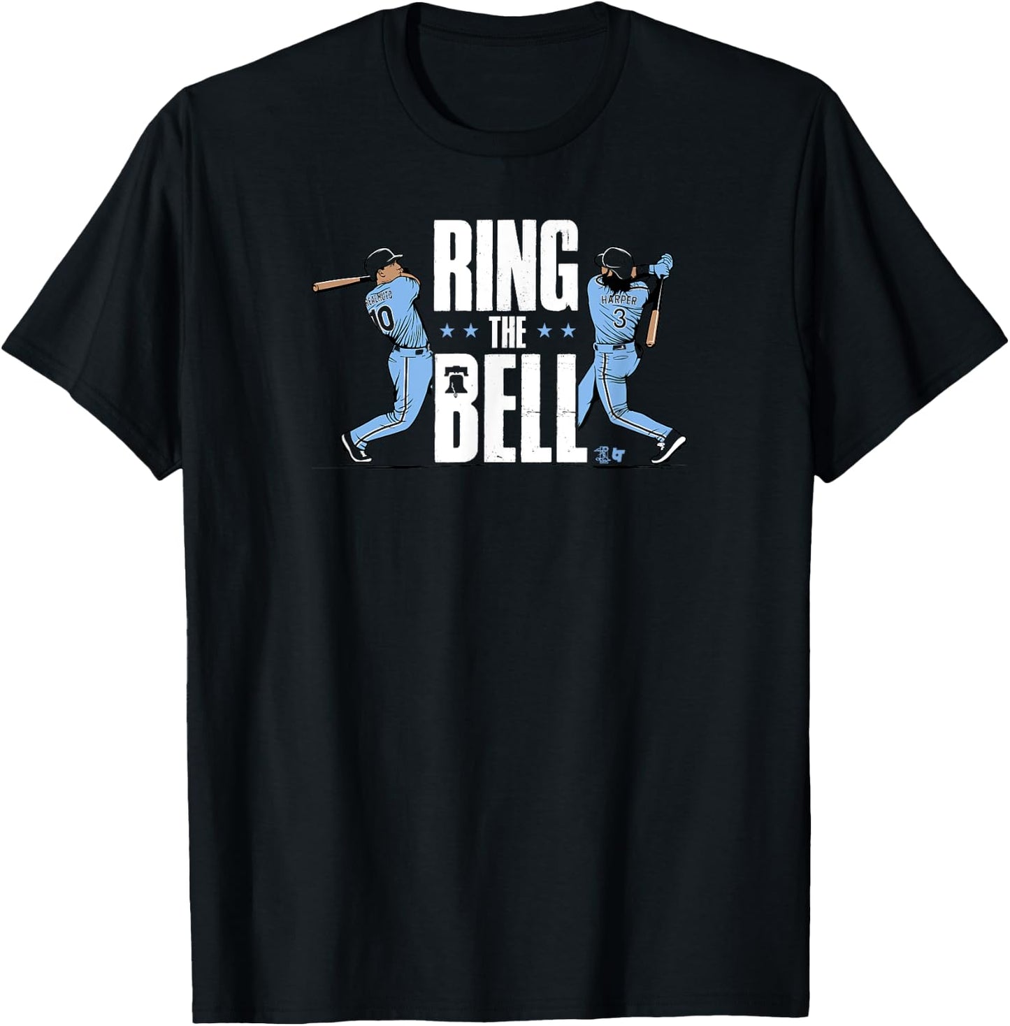 Harper & Realmuto - Ring the Bell - Philadelphia Baseball T-Shirt - T-Shirt | Black
