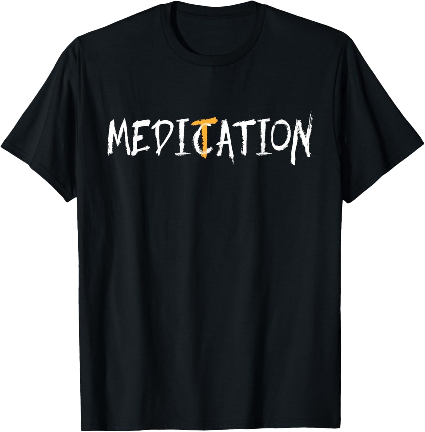 Meditation is Medication - Meditation is Medicine T-Shirt - T-Shirt | Black