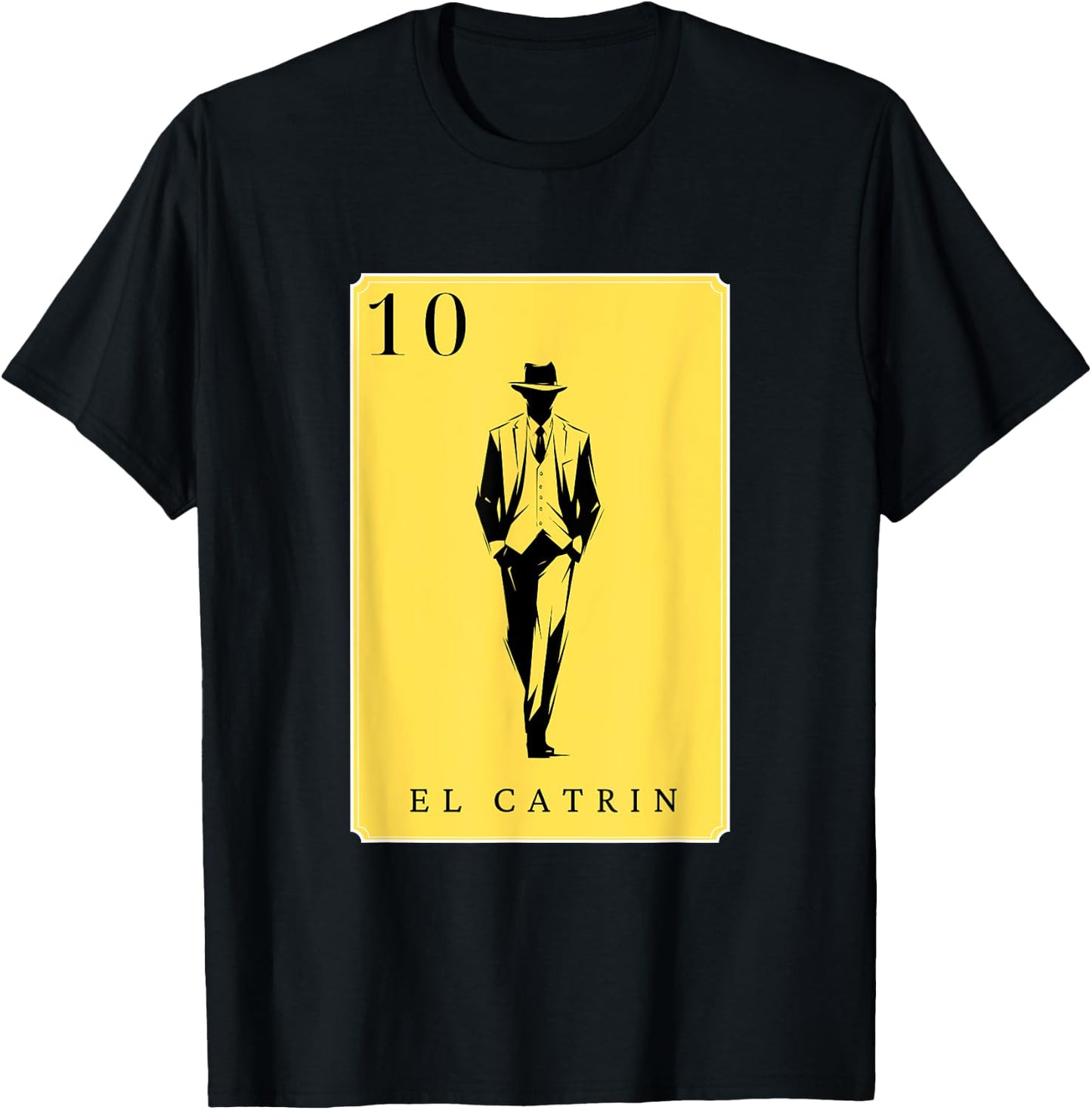 El Catrin Funny Spanish-Mexican Bingo Cards El Catrin T-Shirt - T-Shirt | Black
