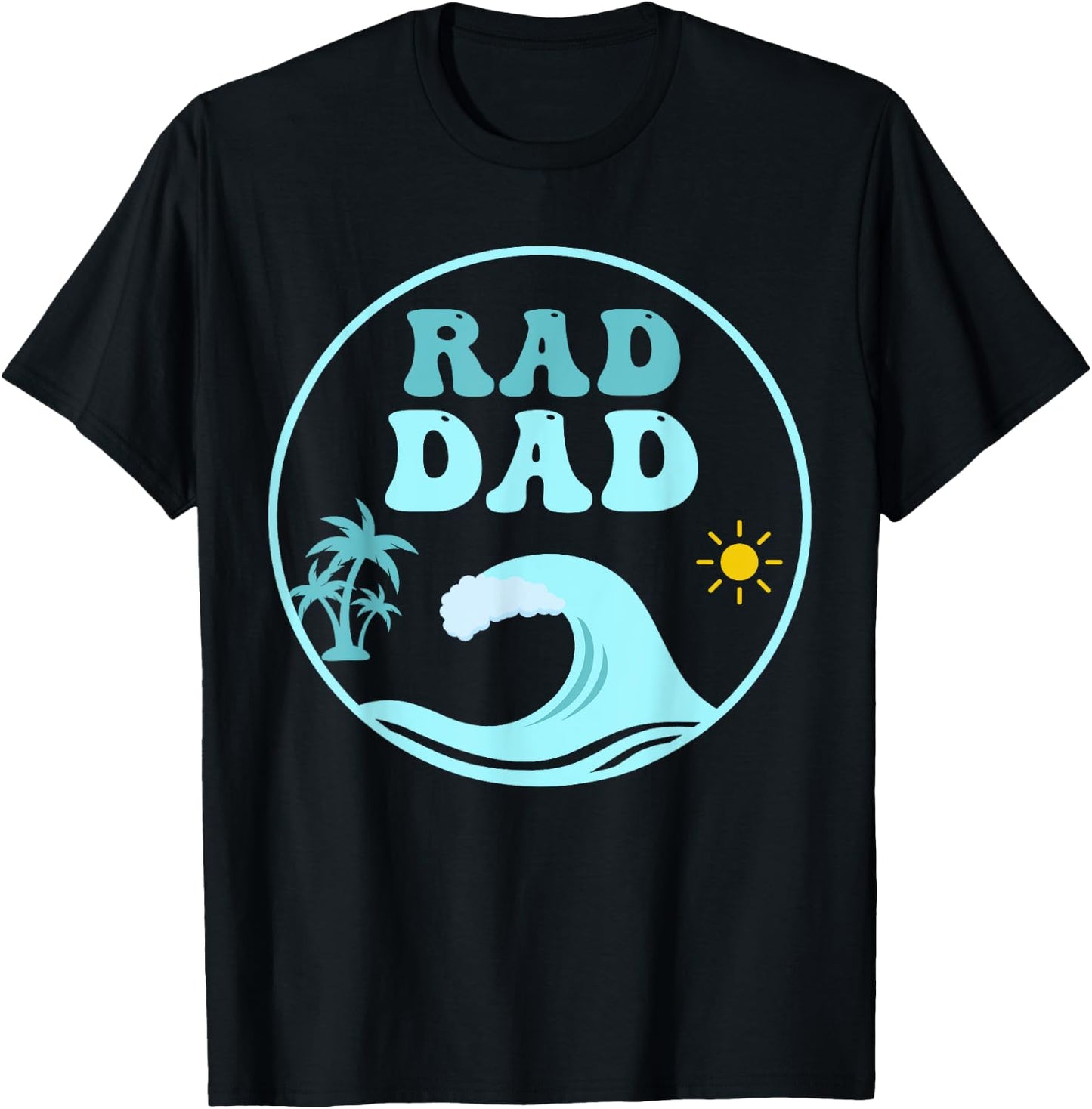Rad Dad The Big One 1st Birthday Surf Family Matching T-Shirt - T-Shirt | Black