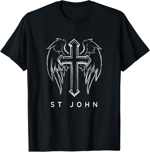 Saint John the Apostle. Traditional Catholic Prayer Angel