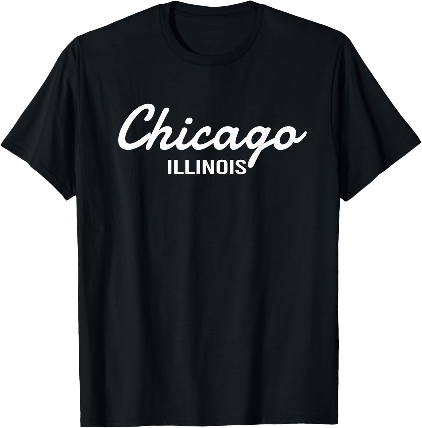 Chicago - Illinois - Throwback Design - Classic T-Shirt - T-Shirt | Black