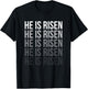 He Is Risen Sun Resurrection Easter Christian Men Women Kids T-Shirt - T-Shirt | Black