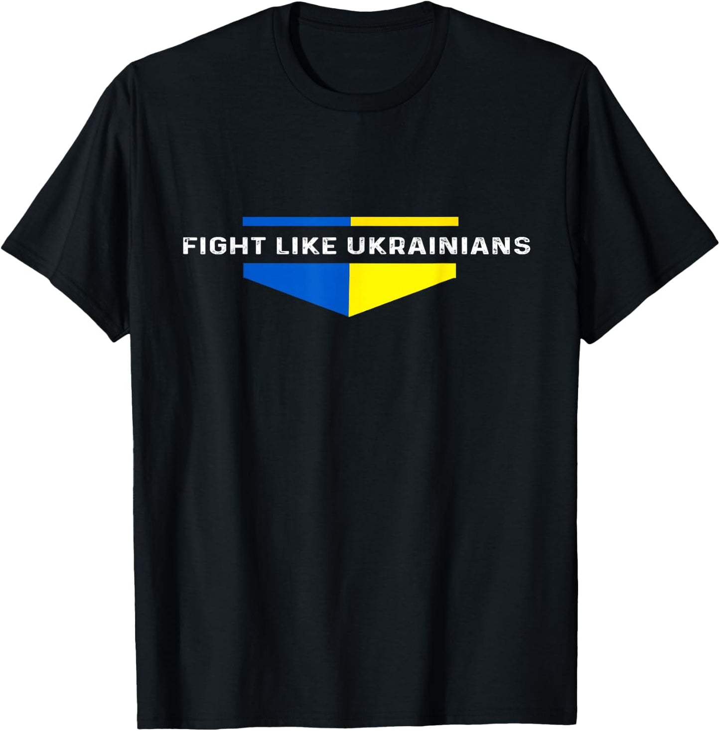 Ukrainian zelensky Ukraine Army Green Fight Like ukrainians T-Shirt - T-Shirt | Black