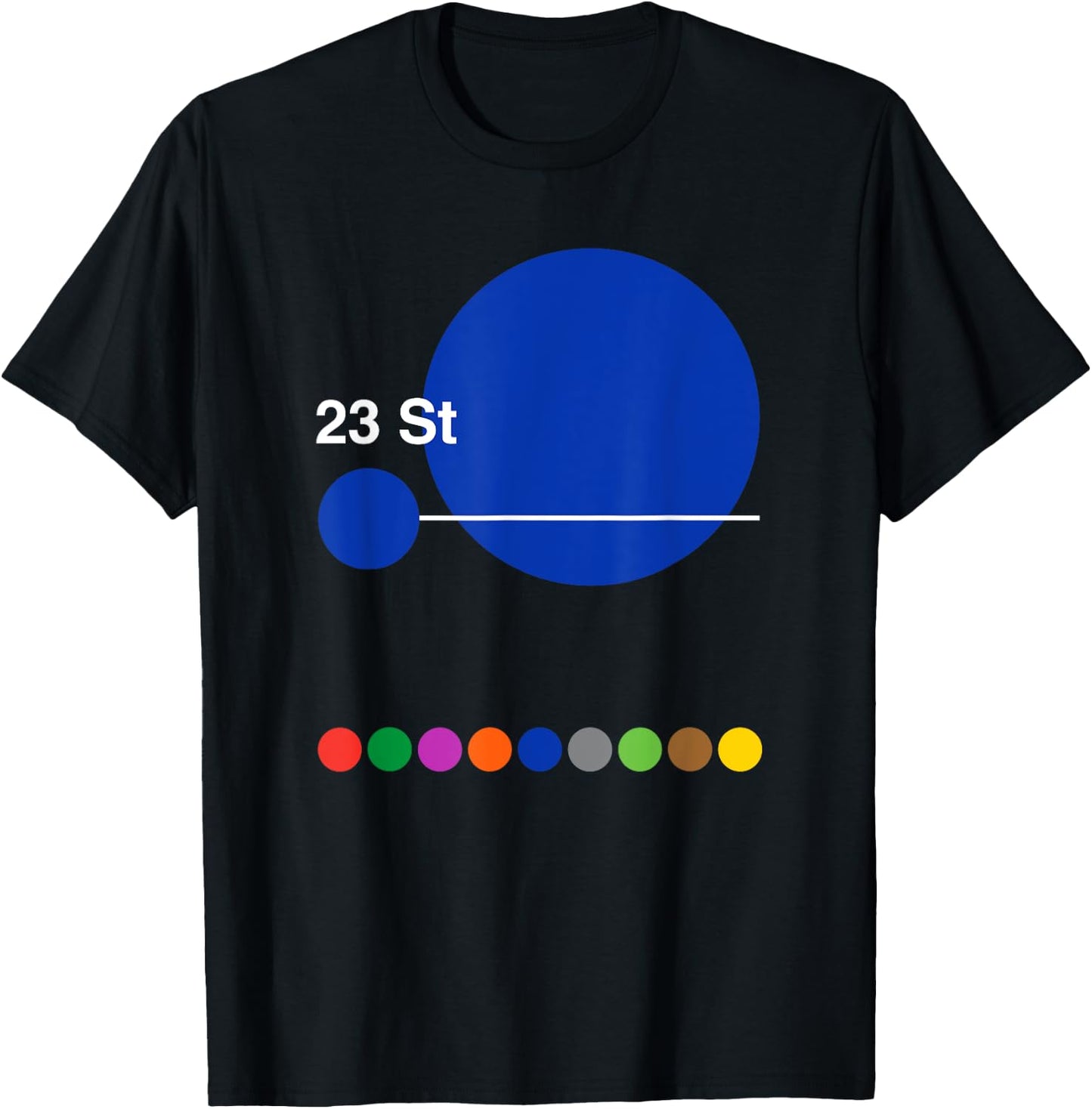 New York City 23rd Street T-Shirt - T-Shirt | Black