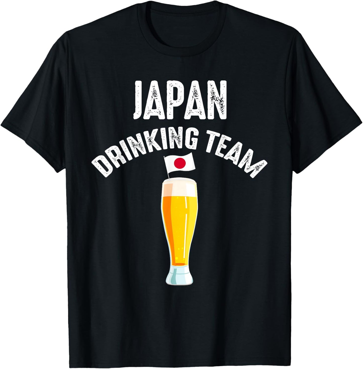 Japan Drinking Team Beer Drinking T-Shirt - T-Shirt | Black