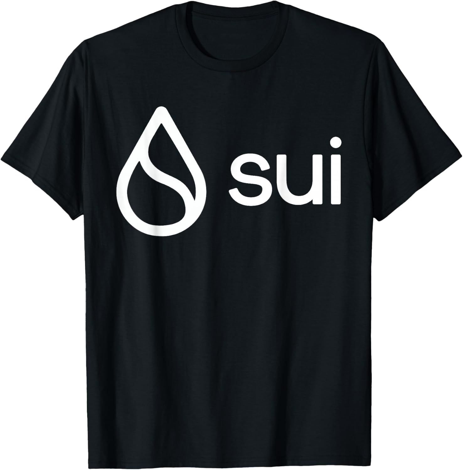 SUI Crypto Coin Fanboi Black Sui Coin Crypto Women's -Adults Small Classic Fit Short Sleeve T-Shirt - T-Shirt | Black
