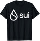 SUI Crypto Coin Fanboi Black Sui Coin Crypto Women's -Adults Small Classic Fit Short Sleeve T-Shirt - T-Shirt | Black