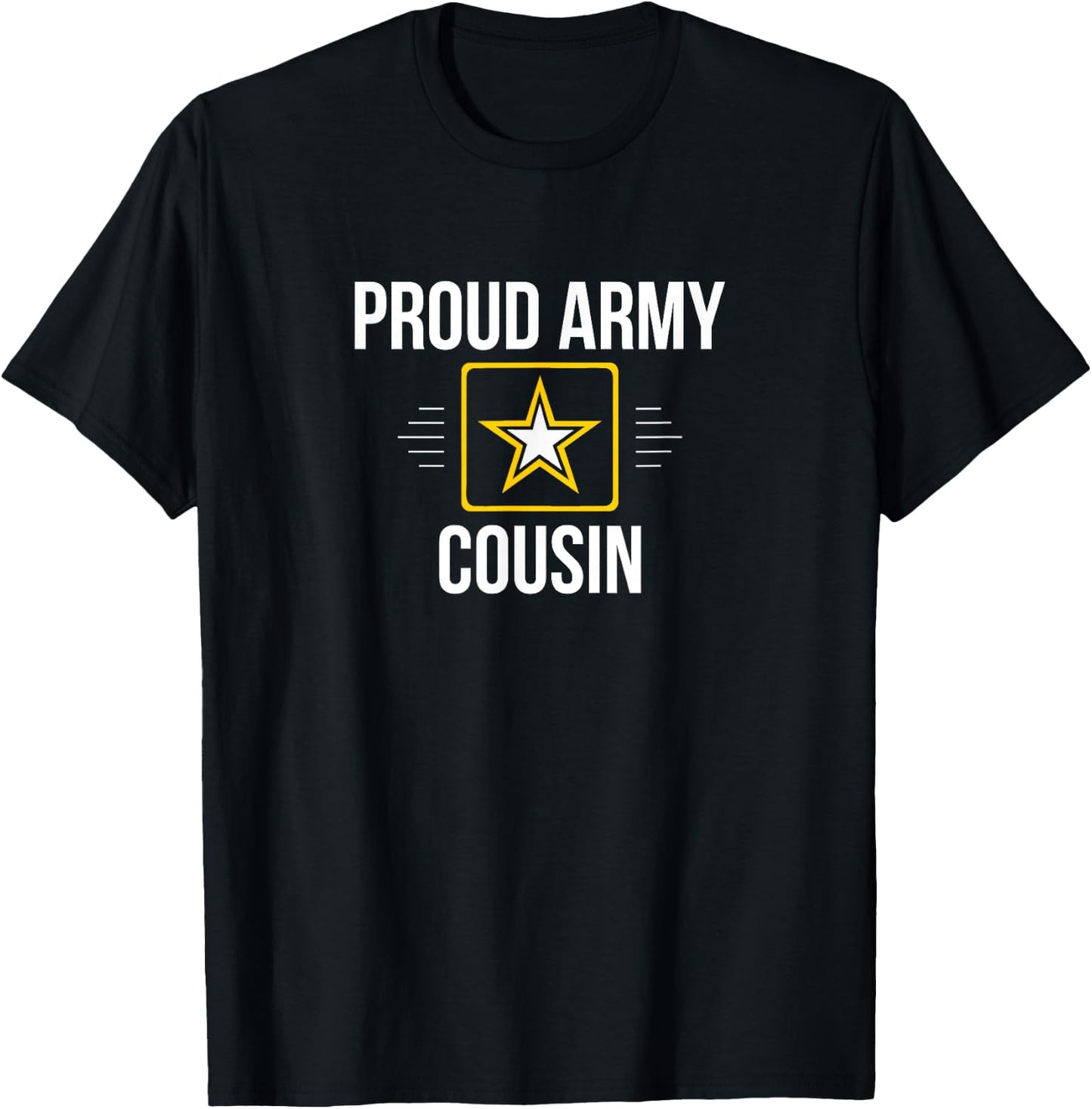 Proud Army Cousin T-Shirt - T-Shirt | Black