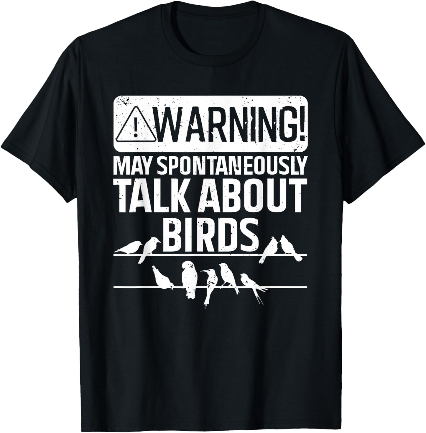 Funny Bird Women Birding Bird Watcher Watching Lover T-Shirt - T-Shirt | Black