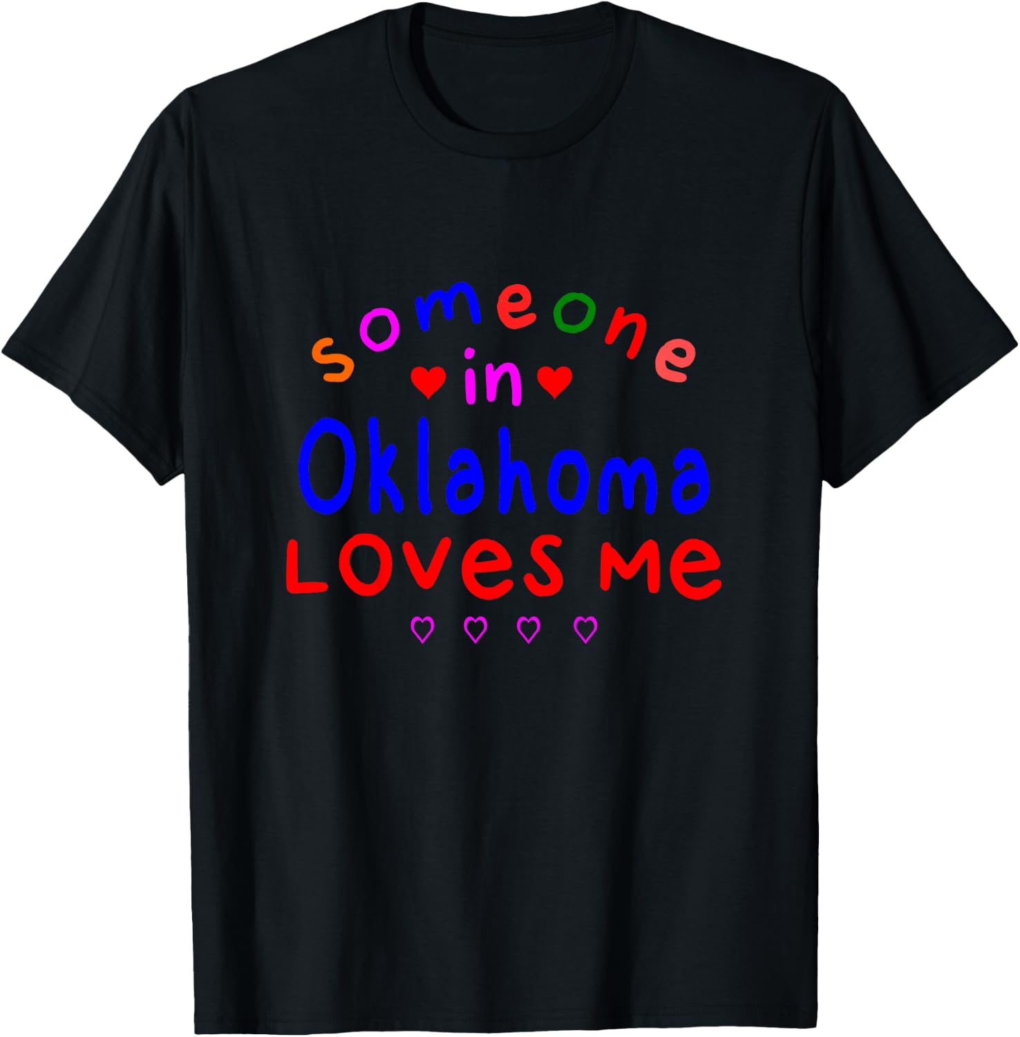 Kids Someone in Oklahoma Loves Me Kids Boys Girls T-Shirt - T-Shirt | Black