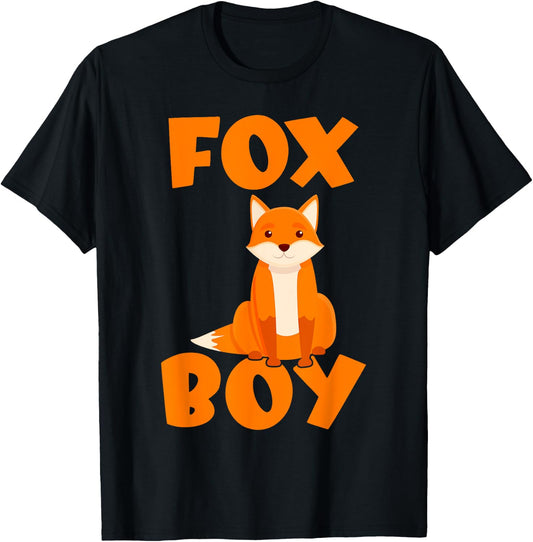 Fox Boy T-Shirt - T-Shirt | Black