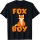 Fox Boy T-Shirt - T-Shirt | Black