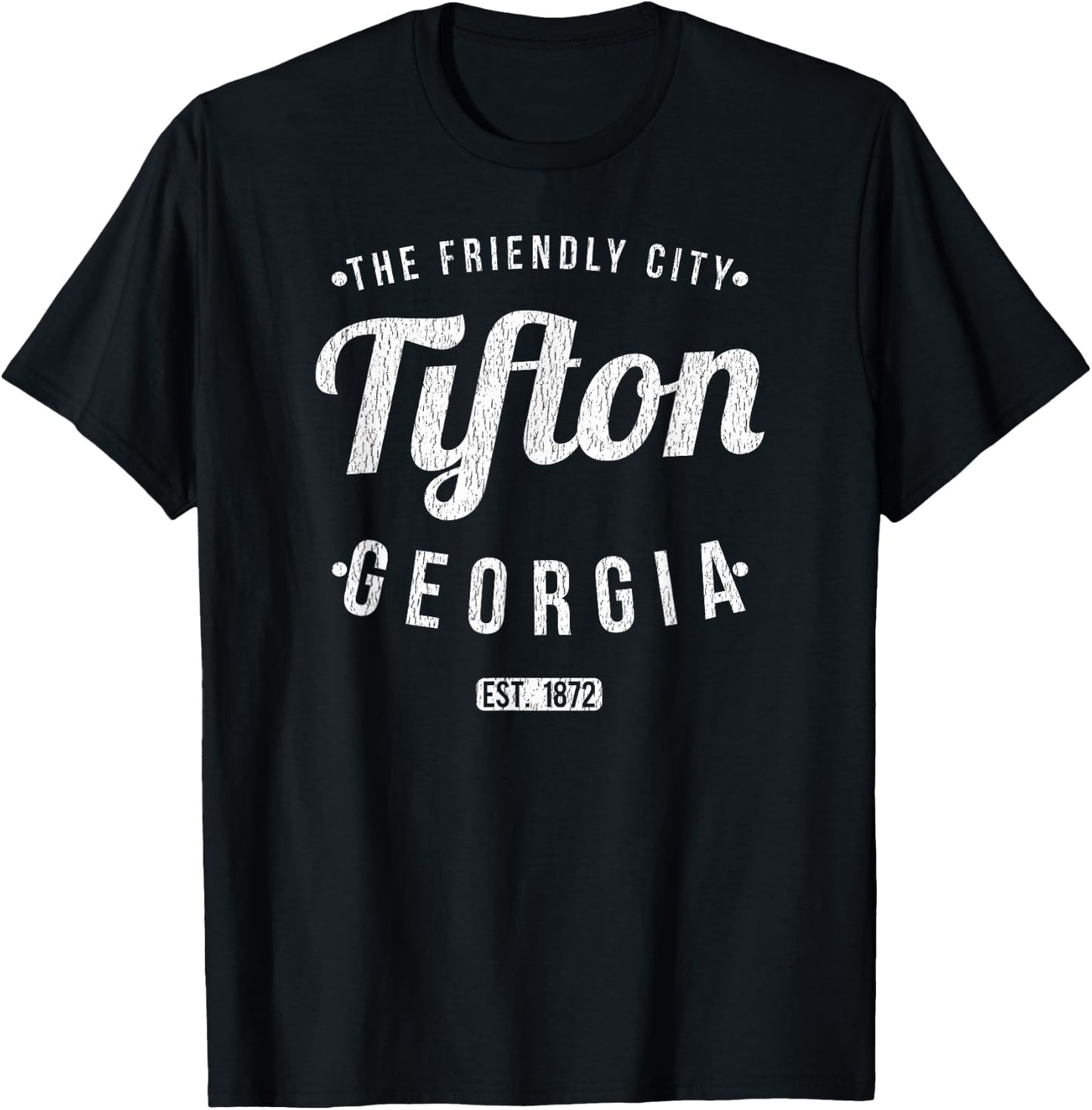 Tifton Georgia Retro Vintage Souvenir GA Tifton T-Shirt - T-Shirt | Black