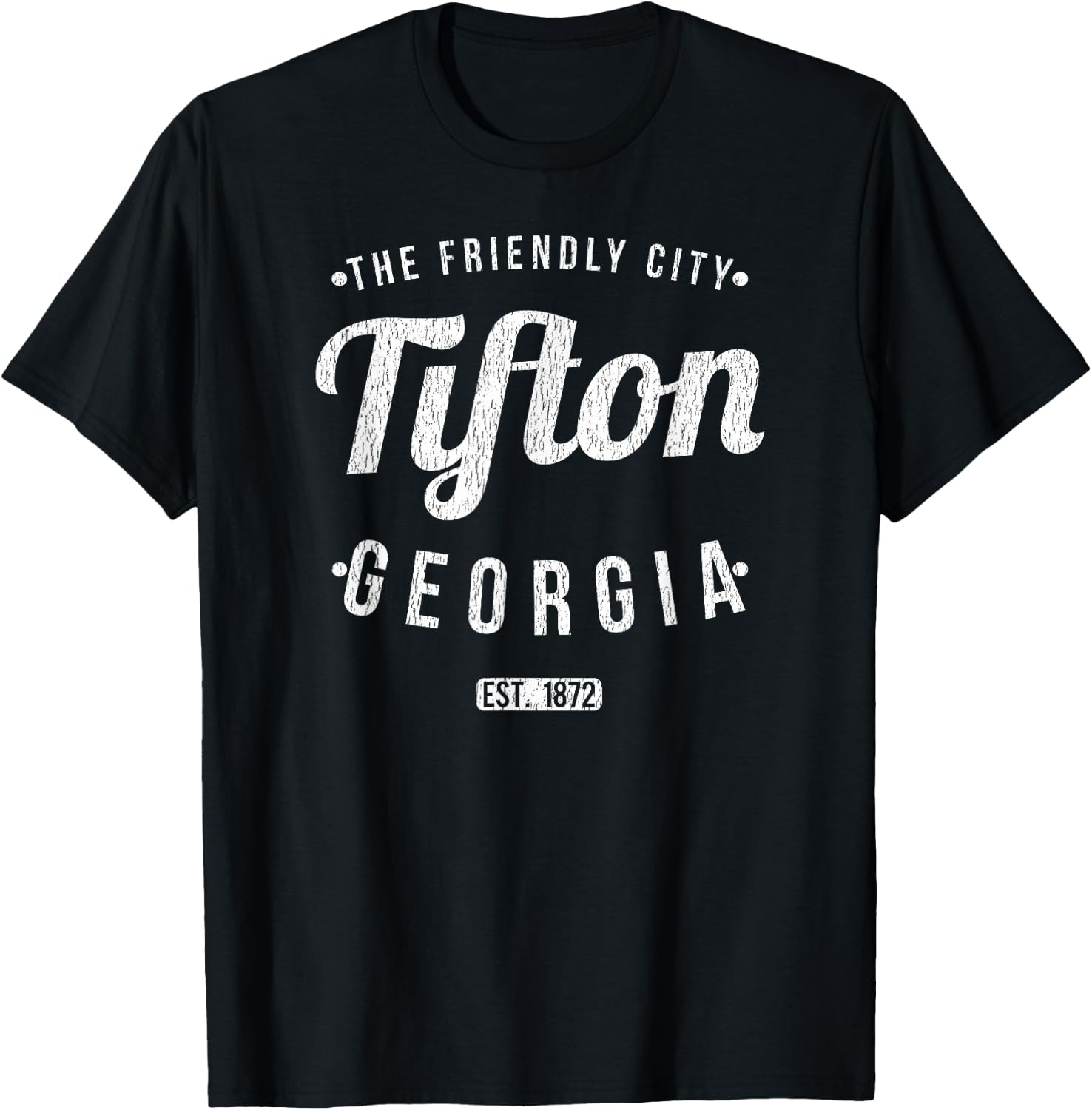 Tifton Georgia Retro Vintage Souvenir GA Tifton T-Shirt - T-Shirt | Black