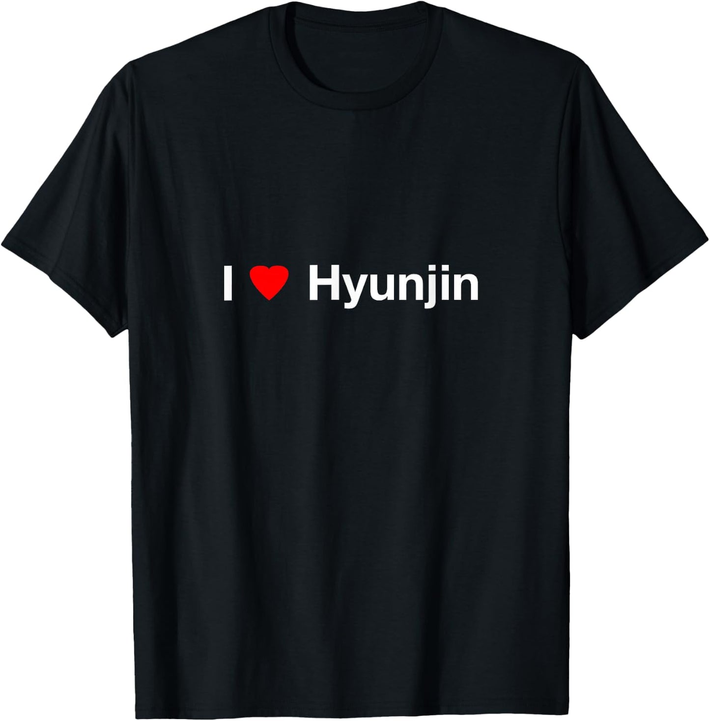 I Heart Hyunjin T-Shirt - T-Shirt | Black