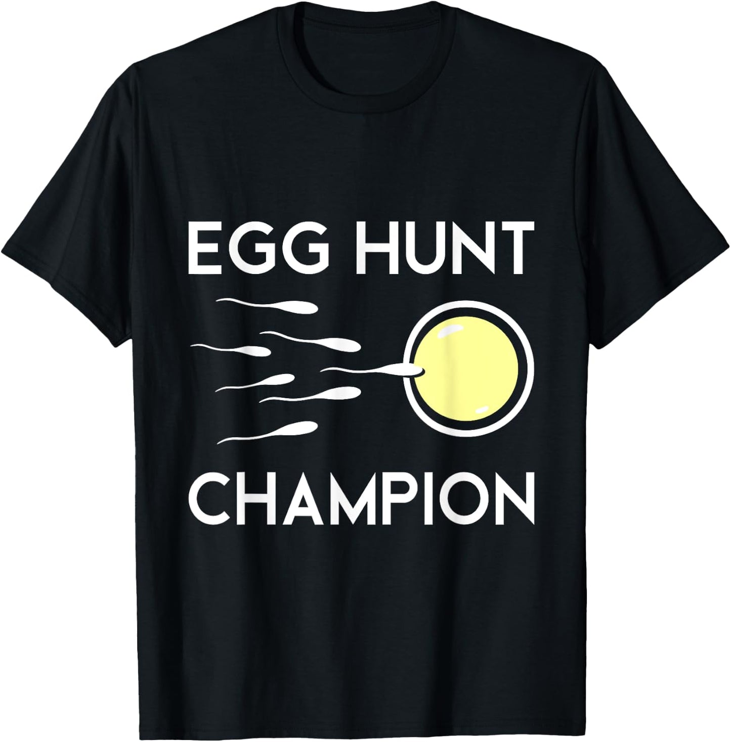 Egg Hunt Champion Funny Dad Easter Pregnancy Announcement T-Shirt - T-Shirt | Black