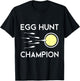 Egg Hunt Champion Funny Dad Easter Pregnancy Announcement T-Shirt - T-Shirt | Black