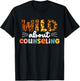 Cute Wild About Counseling Leopard Teacher Counselor Men Women T-Shirt - T-Shirt | Black