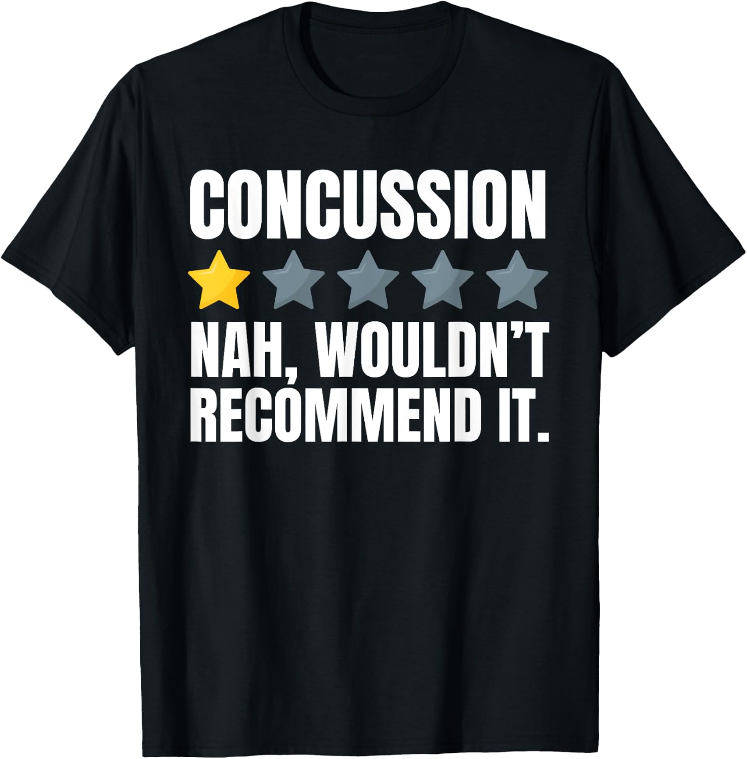Funny Concussion And Head Injury Recovery T-Shirt - T-Shirt | Black
