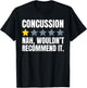 Funny Concussion And Head Injury Recovery T-Shirt - T-Shirt | Black