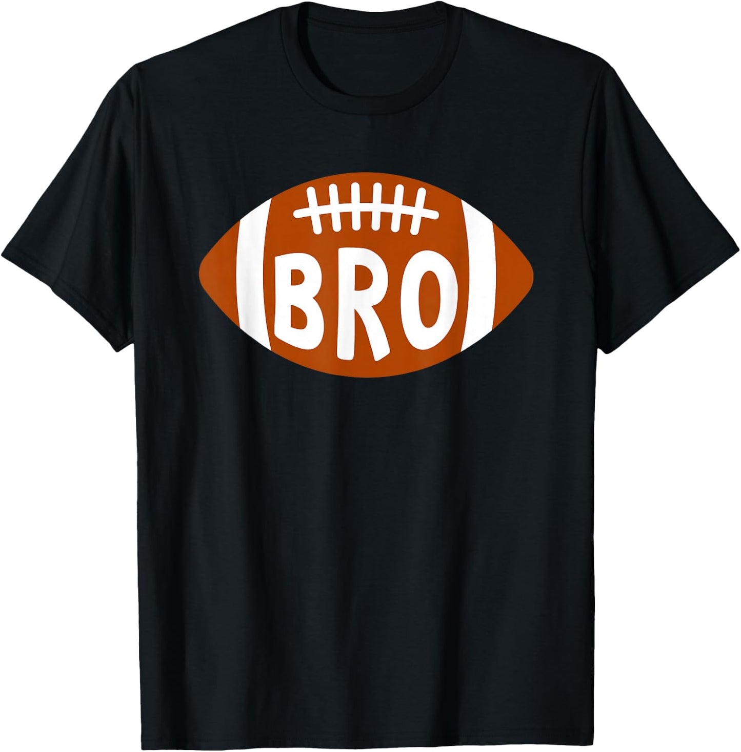 Football Player's Brother Proud Football Bro - Men's Black Sports - Small - Short Sleeve - - Modern Applique - Football Theme - Casual Wear T-Shirt - T-Shirt | Black