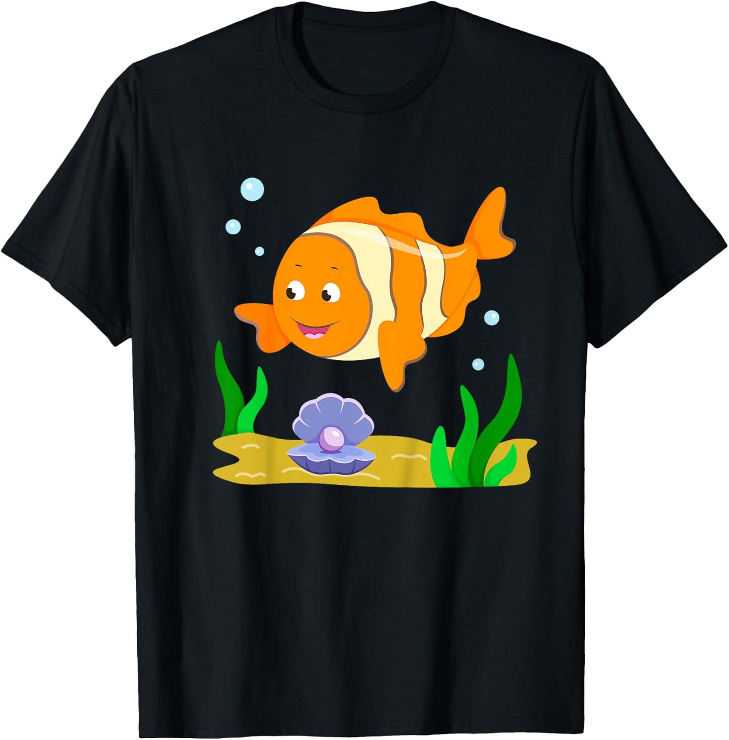 Cute clown fish baby boy girl toddler T-Shirt - T-Shirt | Black