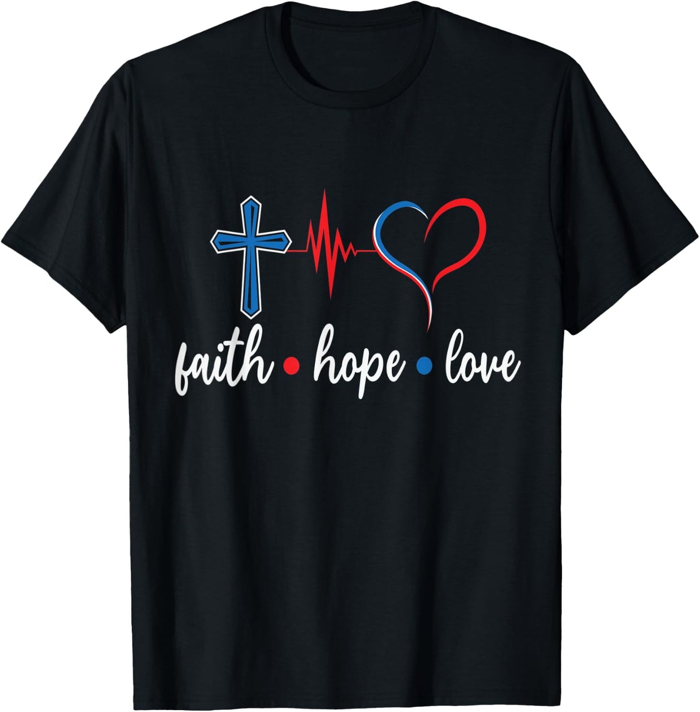 Nurse merch, Faith Hope Love Student Medical T-Shirt - T-Shirt | Black