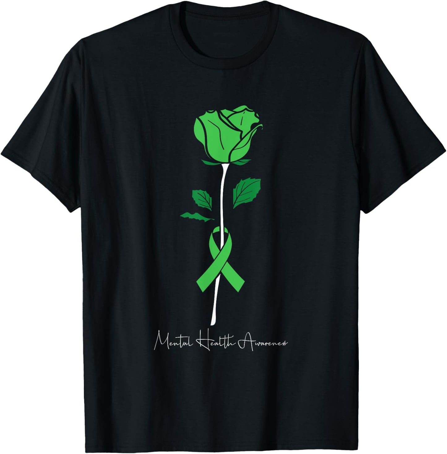 Mental Health Awareness Warrior Counselor Therapist T-Shirt - T-Shirt | Black