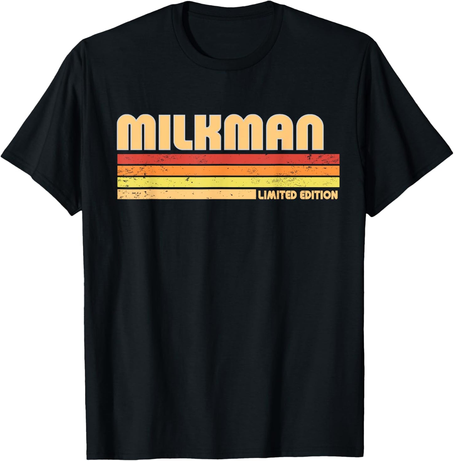 MILKMAN Funny Personalized Title Profession Birthday Idea T-Shirt - T-Shirt | Black