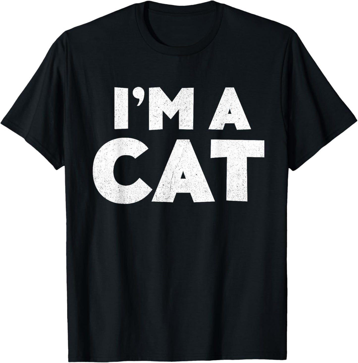 I'm A Cat Shirt Adult Kids Halloween Costume T-Shirt - T-Shirt | Black