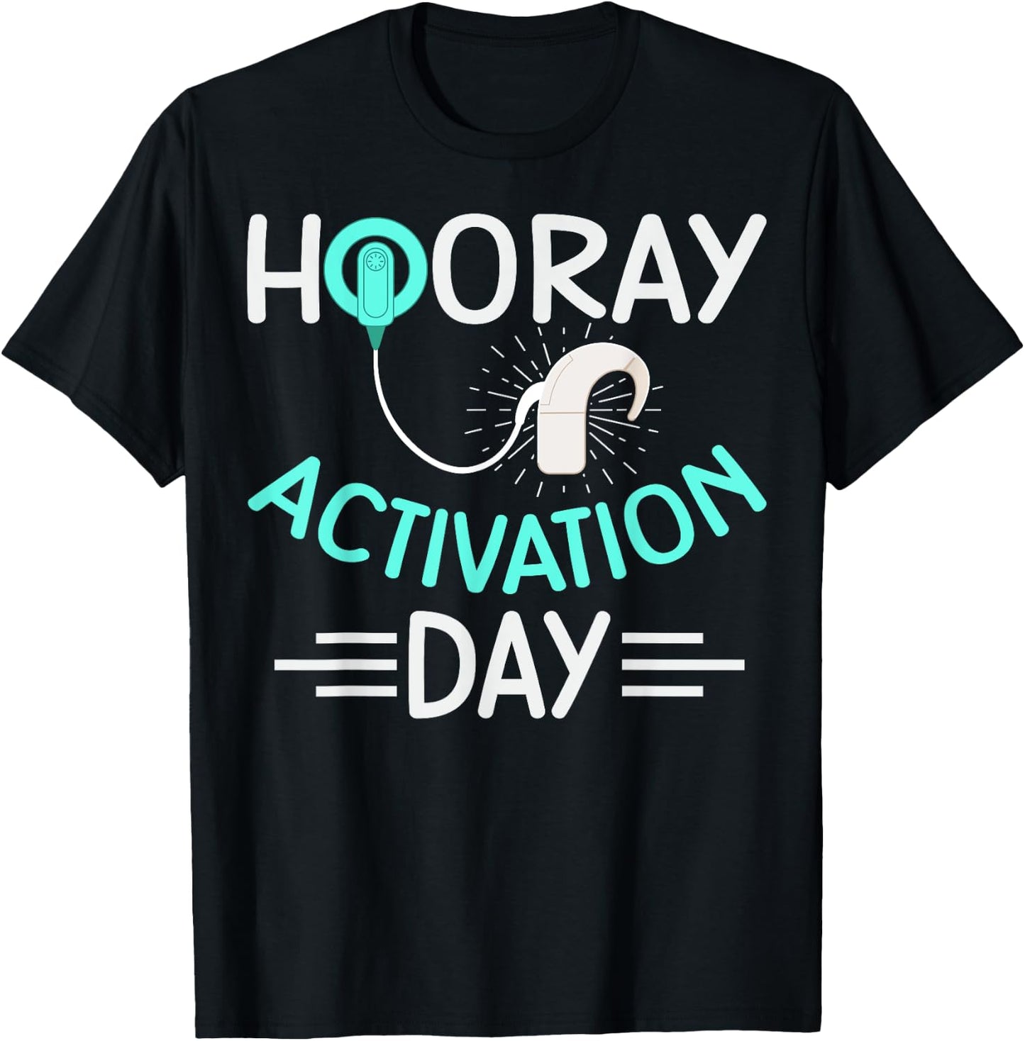 Cochlear Implant Design for a Cochlear Implant User T-Shirt - T-Shirt | Black