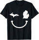 Michigan Pride State Map Vintage Funny T-Shirt - T-Shirt | Black