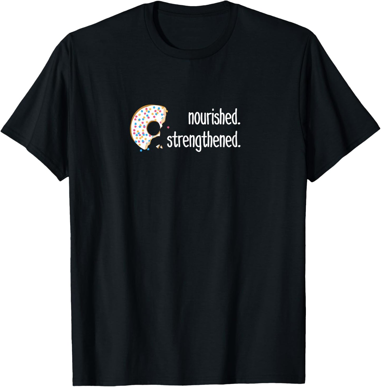 Funny sarcastic Gift missionaries, LDS youth with donut T-Shirt - T-Shirt | Black