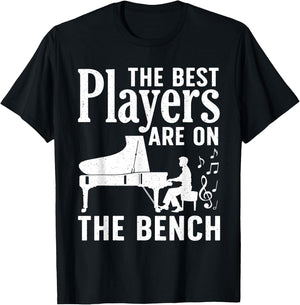 Funny Piano Player Women Music Lovers Piano Teacher T-Shirt - T-Shirt | Black
