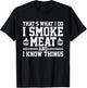 Funny Pitmaster I Smoke Meat Bbq Smoker Grill Grilling Lover T-Shirt - T-Shirt | Black