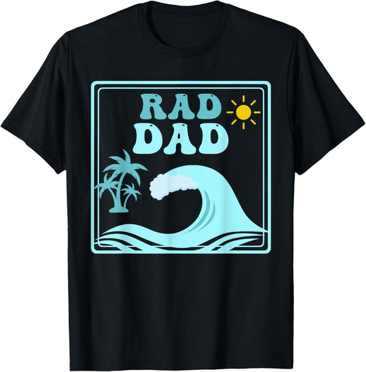 Rad Dad The Big One 1st Birthday Surf Family Matching T-Shirt - T-Shirt | Black