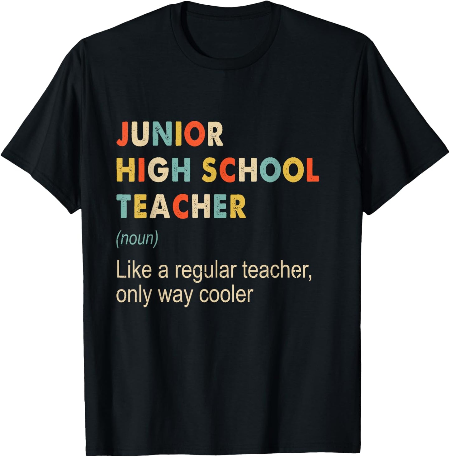 Junior High School Teacher Definition - Teaching School Gift Women Kids T-Shirt - T-Shirt | Black