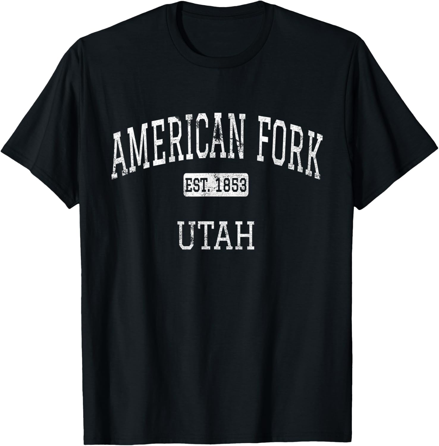 American Fork Utah UT Vintage T-Shirt - T-Shirt | Black