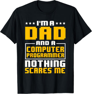 Programmer Software Developer Computer Engineer Father's Day T-Shirt - T-Shirt | Black