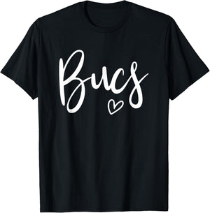Bucs High Buccaneers Sports Team Women's Buccaneers T-Shirt - T-Shirt | Black