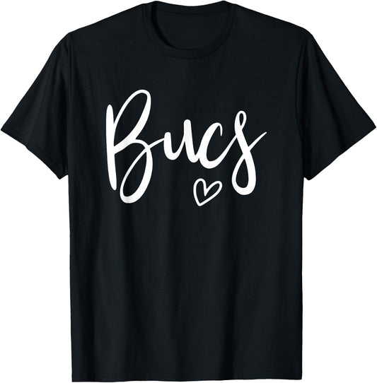 Bucs High Buccaneers Sports Team Women's Buccaneers T-Shirt - T-Shirt | Black