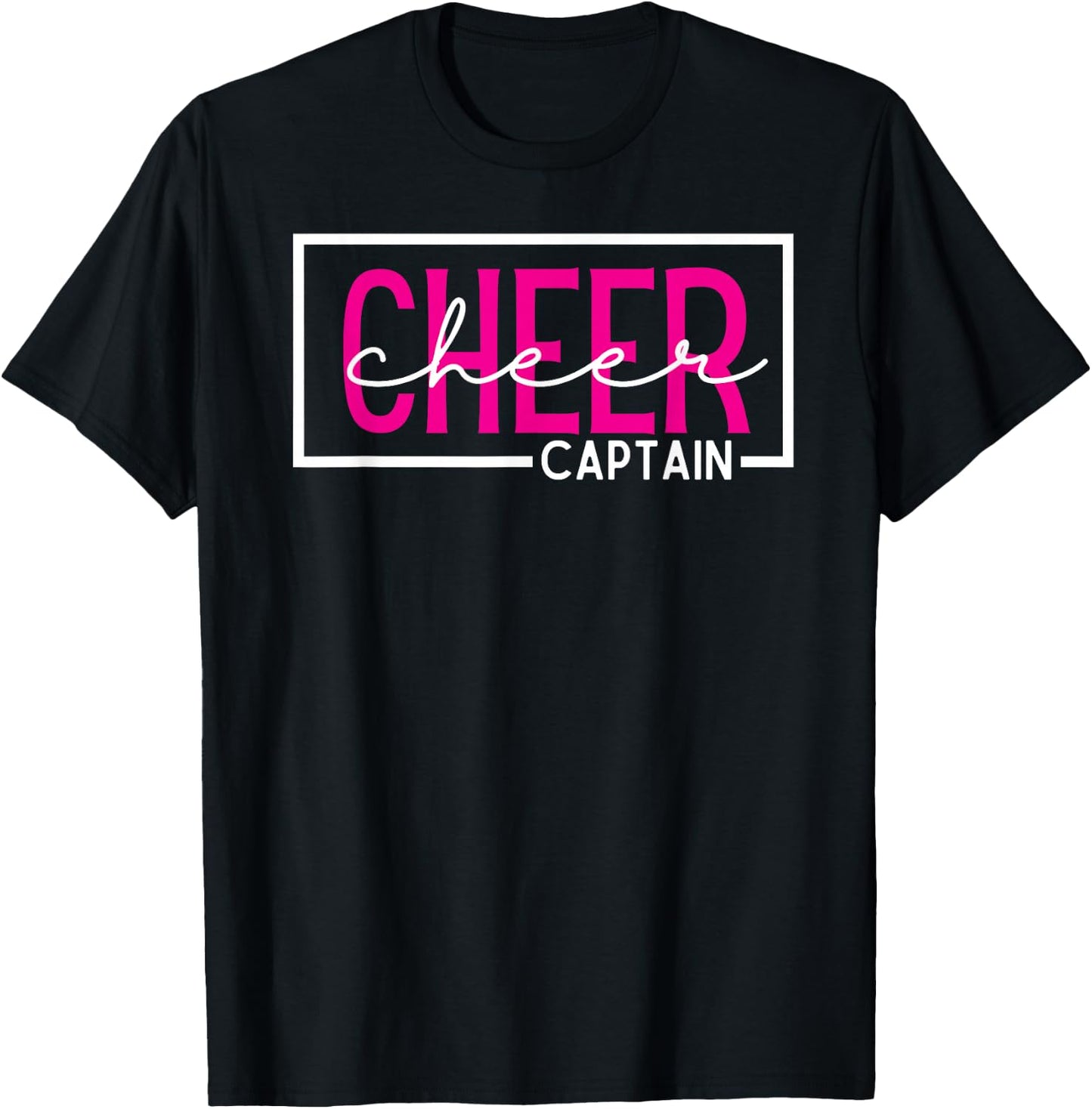 Cheer Captain Cheerleading T-Shirt - T-Shirt | Black