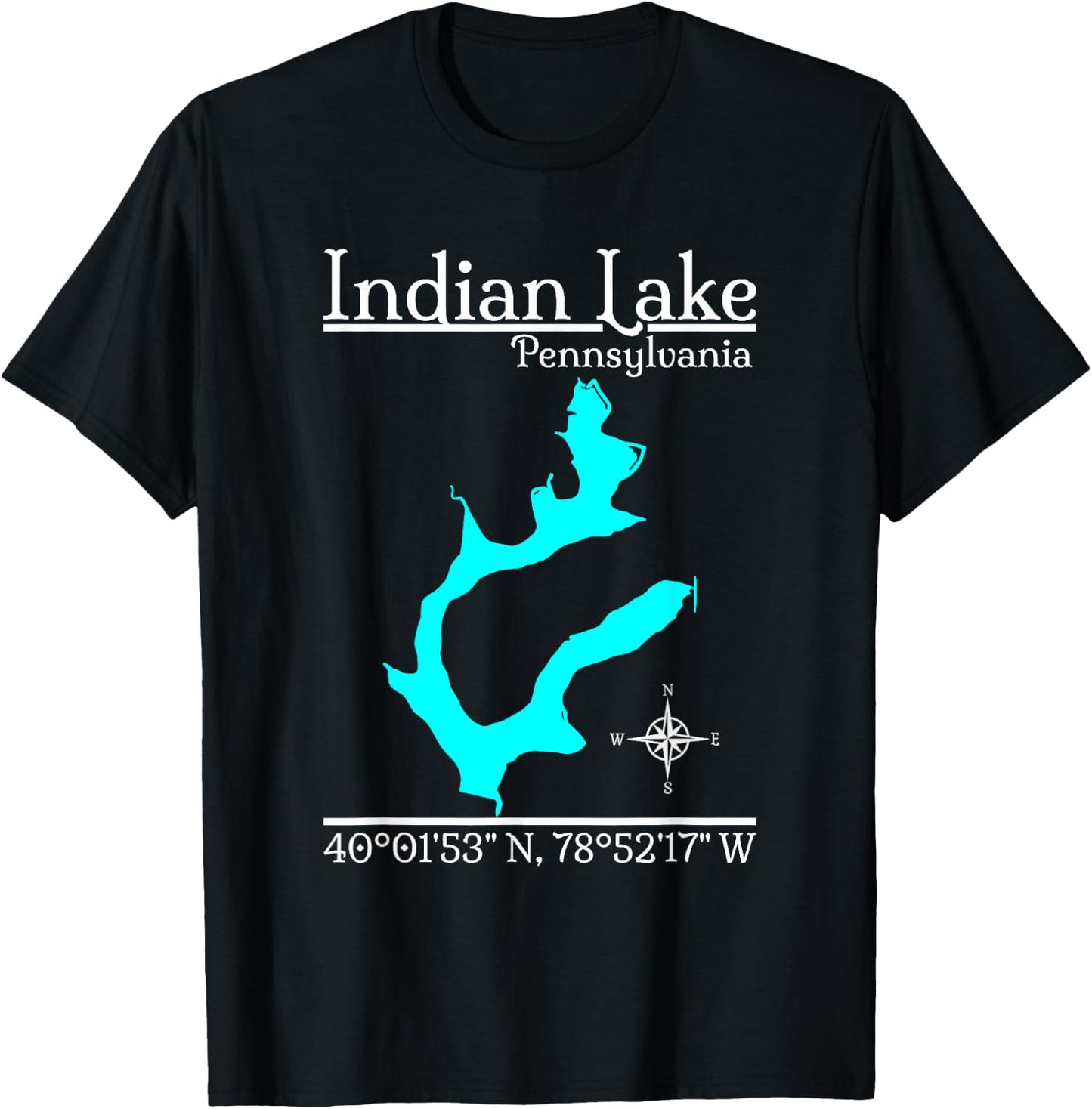 Indian Lake, Pennsylvania T-Shirt - T-Shirt | Black