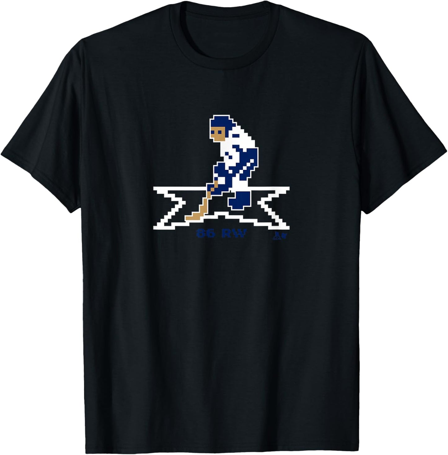 Nikita Kucherov: Throwback Hockey - Tampa Bay Hockey T-Shirt - T-Shirt | Black