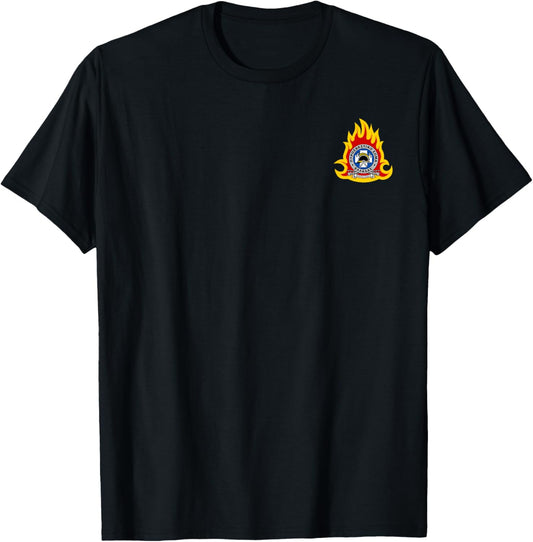 Greece Hellenic Fire Service Greek Firefighter T-Shirt - T-Shirt | Black