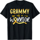 Grammy of the Warrior Childhood Cancer Awareness Gold Ribbon T-Shirt - T-Shirt | Black