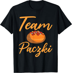 Funny Team Paczki Apparel Traditional Pastry From Poland T-Shirt - T-Shirt | Black